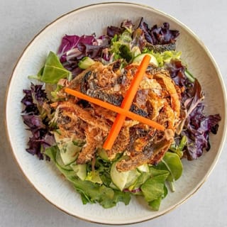 Salmon Skin Salad