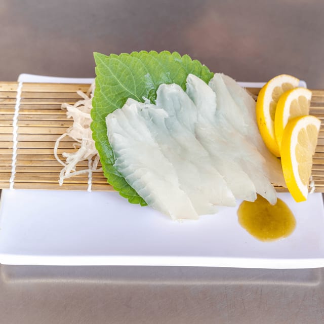 Halibut Sashimi.