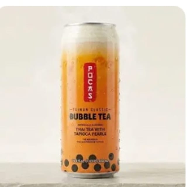 Thai Iced Tea with Tapioca Pearls.