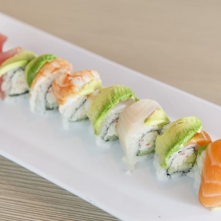 Colorful Rainbow Roll: A Sushi Delight