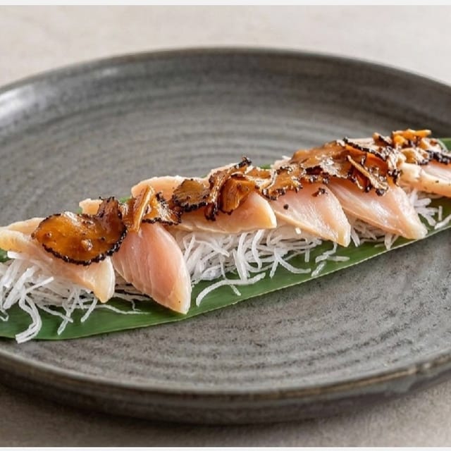Truffle Albacore Sashimi.