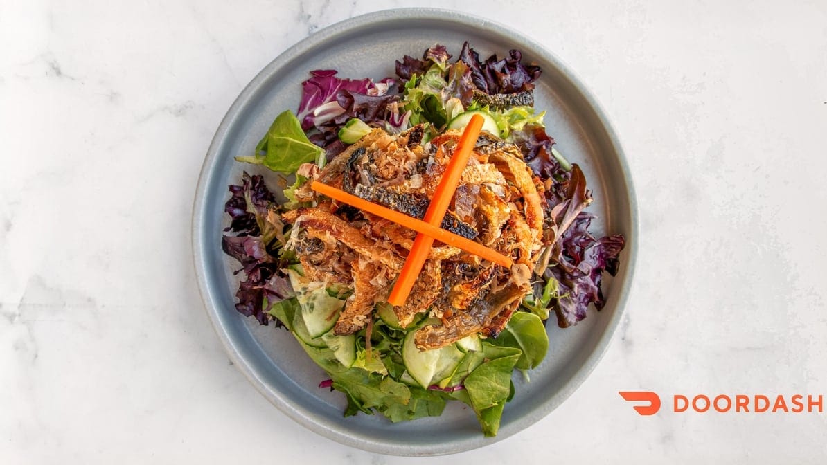 Salmon Skin Salad.