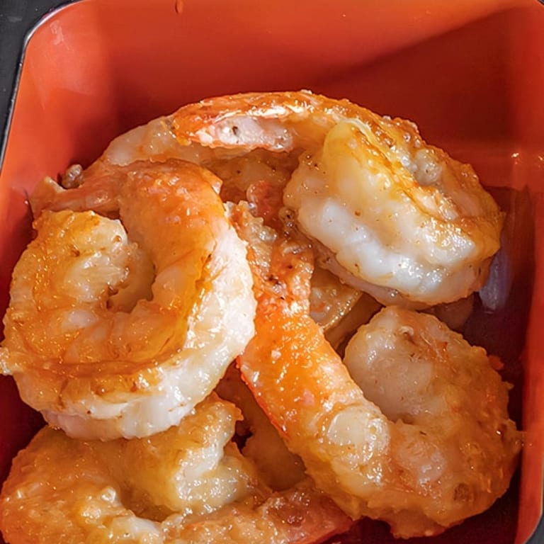Savor our shrimp bowl