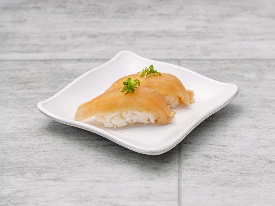 Smoked Albacore Sushi.