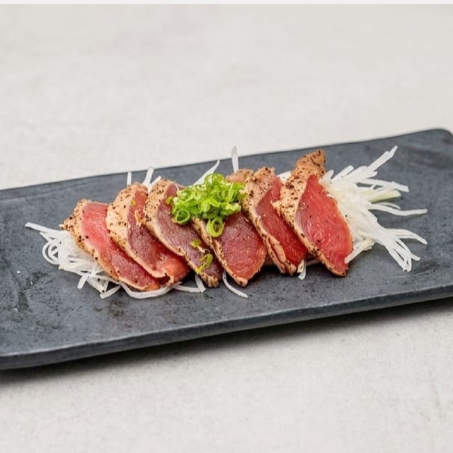 Seared Tuna Sashimi.